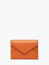 Portefeuille Leder Yves renard Oranje enveloppe 29223
